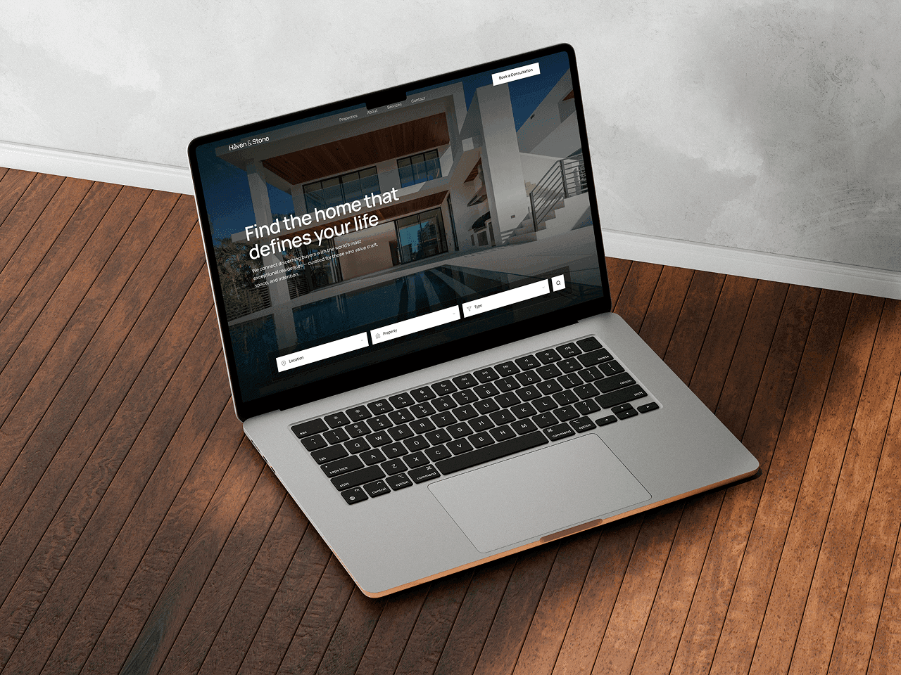 Hâven & Stone desktop view